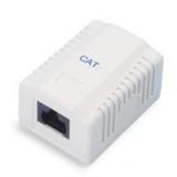 EC8315-UM-CEWH Розетка (офис-бокс), CAT5E, 2 портовая, неэкранированная, белая