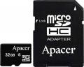Флеш накопитель SDHC -micro Card 32Gb Apacer AP32GMCSH10U1-R with 1 Adaptor