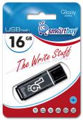 Флеш-накопитель 16Gb Smart Buy Glossy series Black