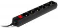 Фильтр питания т.м. "SVEN" Optima 5,0 m (6 sockets) black Color Box