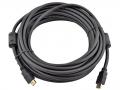 Кабель HDMI (M) - HDMI (M), 10m, VCOM (VHD6020D-10MB), V1.4b, позолоченные контакты, 2 фильтра