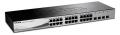 Коммутатор D-Link DGS-1210-28, WebSmart коммутатор с 24 портами 10/100/1000Base-T +4 портами Gigabit MiniGBIC (SFP) и функцией энергосбережения, арт. DGS-1210-28/C1