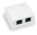 Розетка компьютерная 2хRJ-45 (8P8C) категории 5e